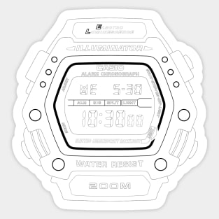 Casio DW290 Sticker